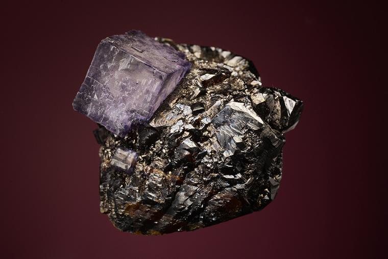FLUORITE on SPHALERITE